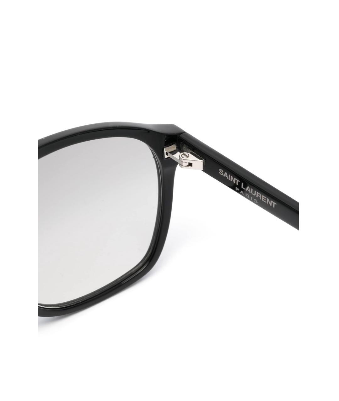 SAINT LAURENT Черные пластиковые солнцезащитные очки, фото 3