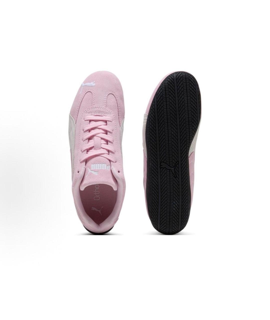 PUMA Розовые замшевые кроссовки, фото 3