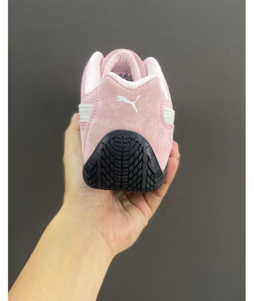 PUMA Розовые замшевые кроссовки, фото 7