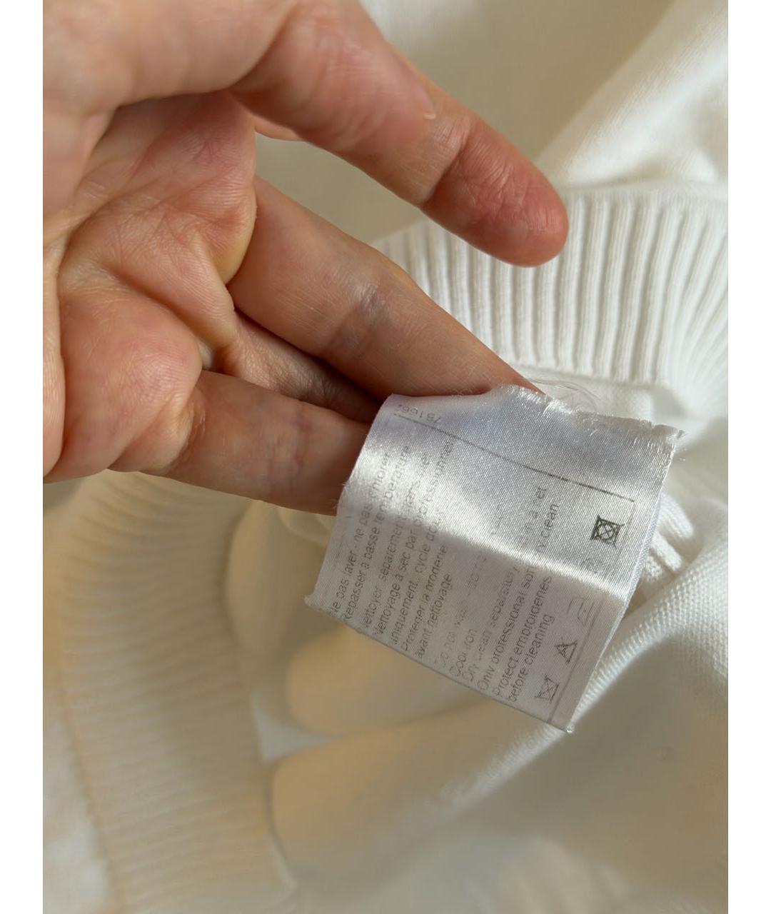 CHANEL Белая хлопковая футболка, фото 4