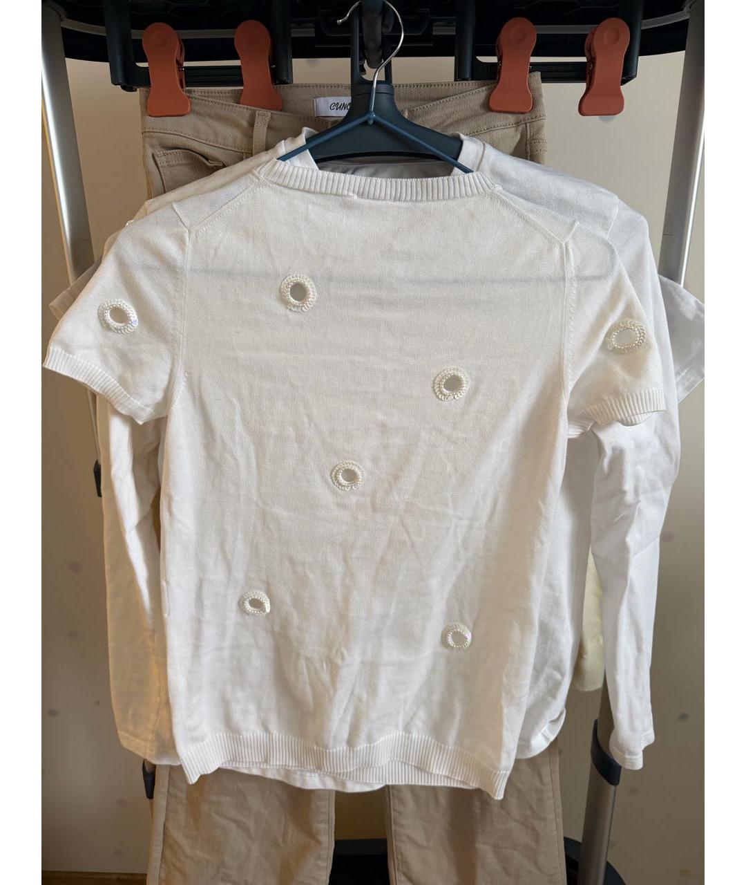 CHANEL Белая хлопковая футболка, фото 2