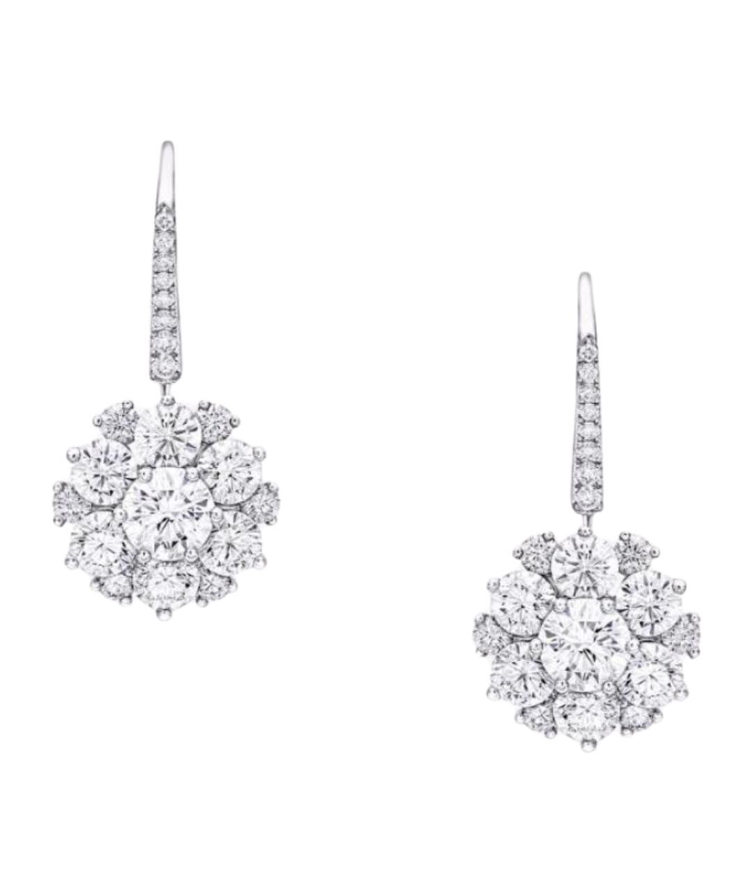 GRAFF Серебряные платиновые серьги, фото 1