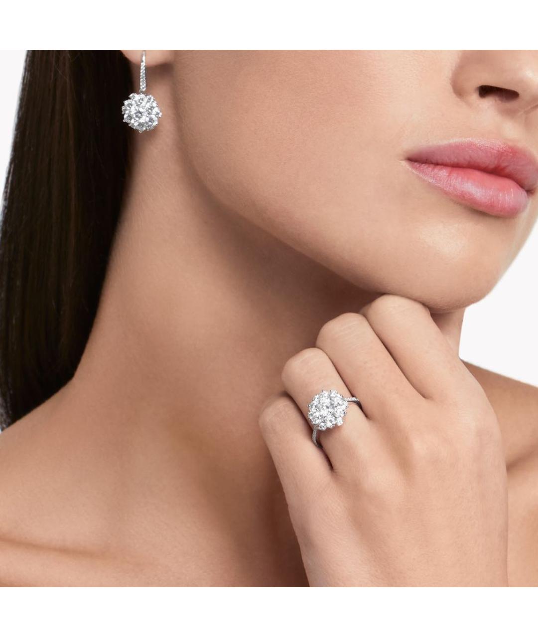 GRAFF Серебряные платиновые серьги, фото 2