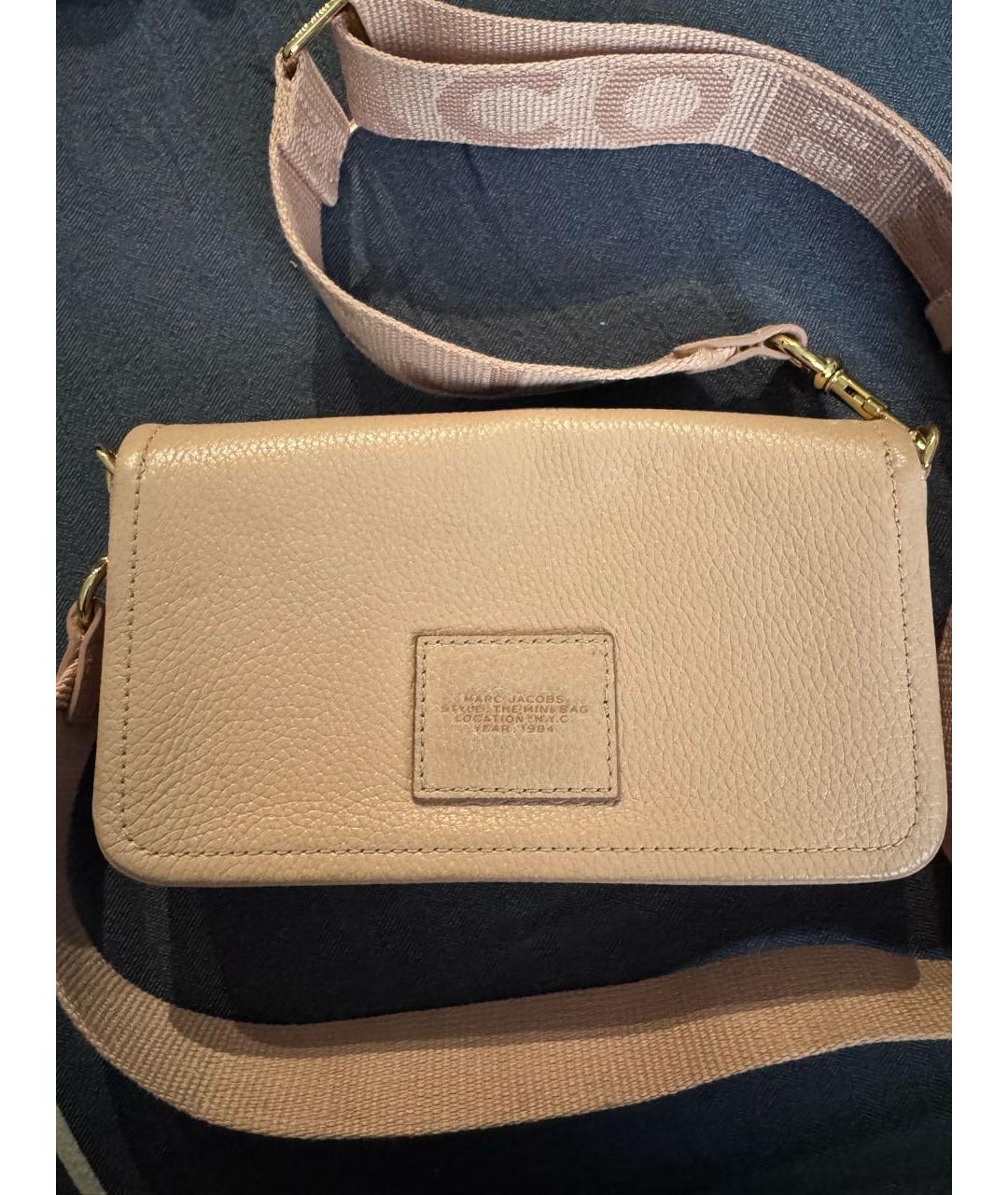 MARC JACOBS Розовая кожаная сумка через плечо, фото 3