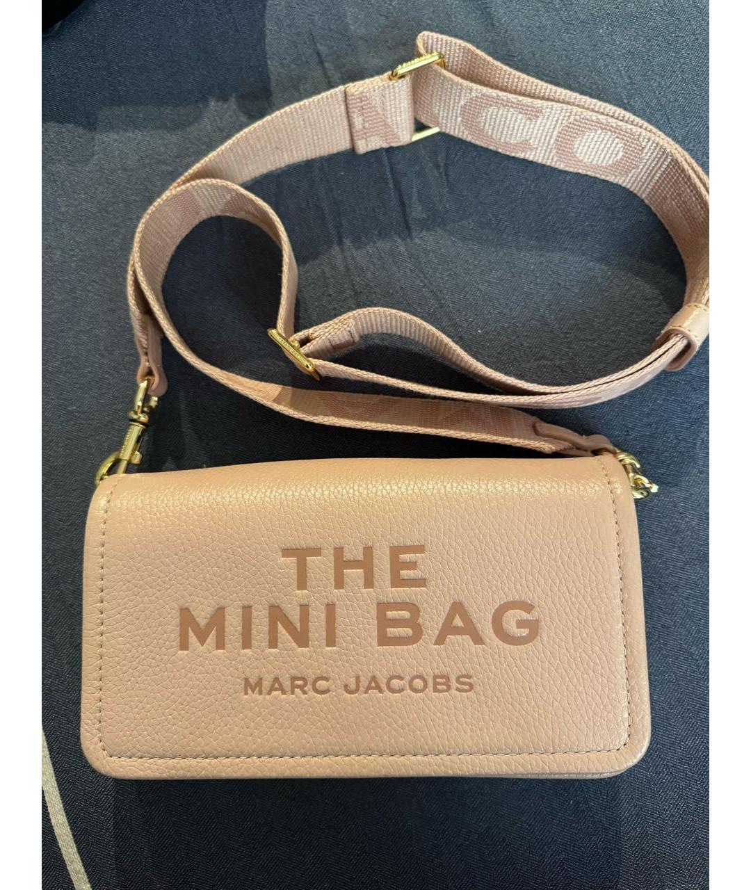 MARC JACOBS Розовая кожаная сумка через плечо, фото 4