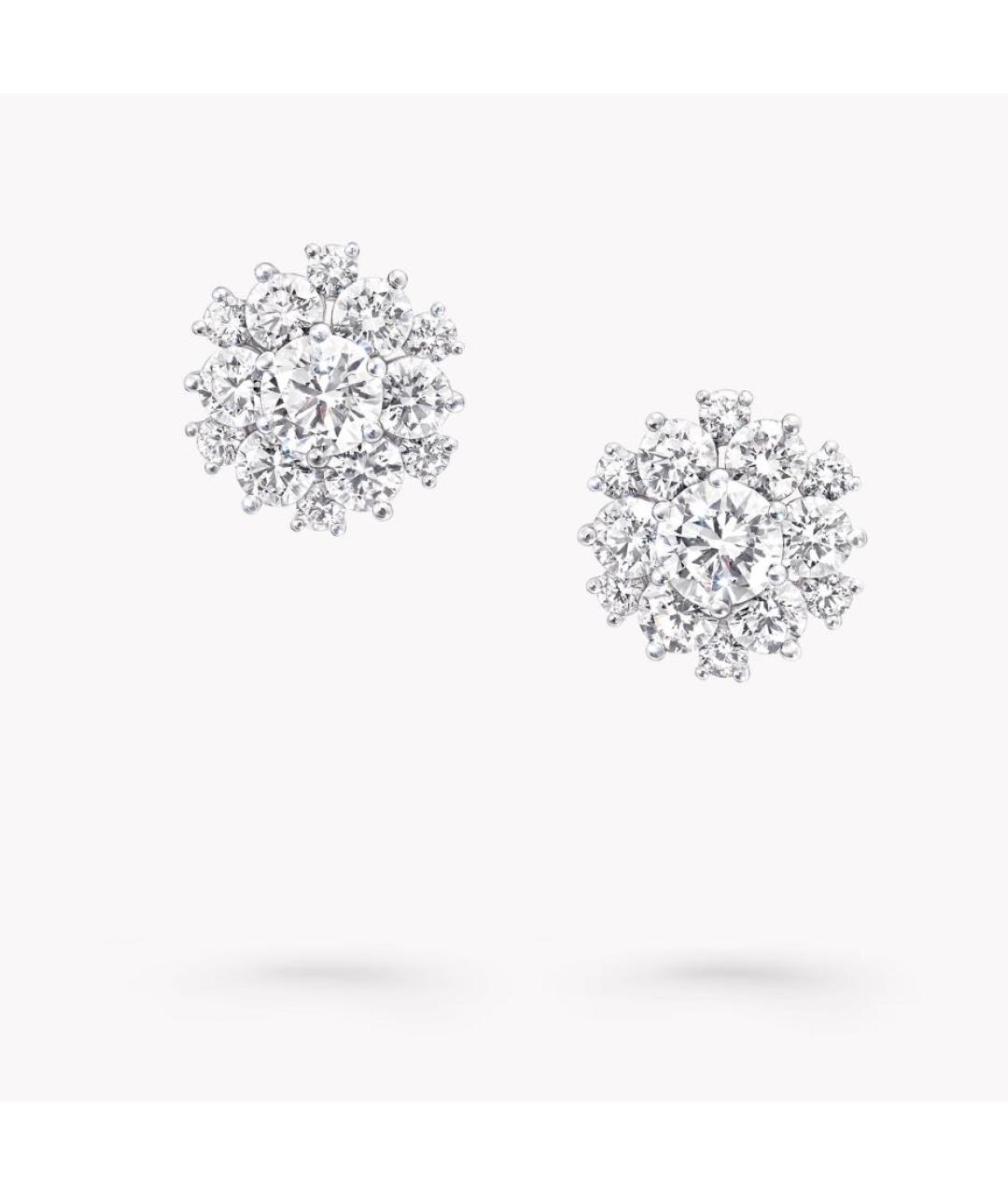 GRAFF Серебряные платиновые серьги, фото 3