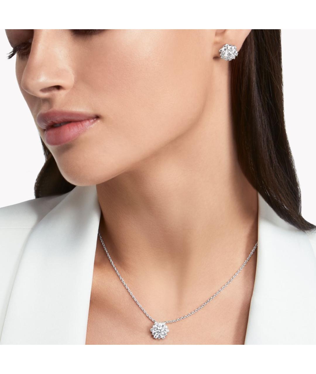 GRAFF Серебряные платиновые серьги, фото 2