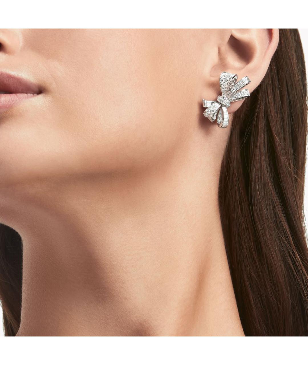 GRAFF Серебряные платиновые серьги, фото 2