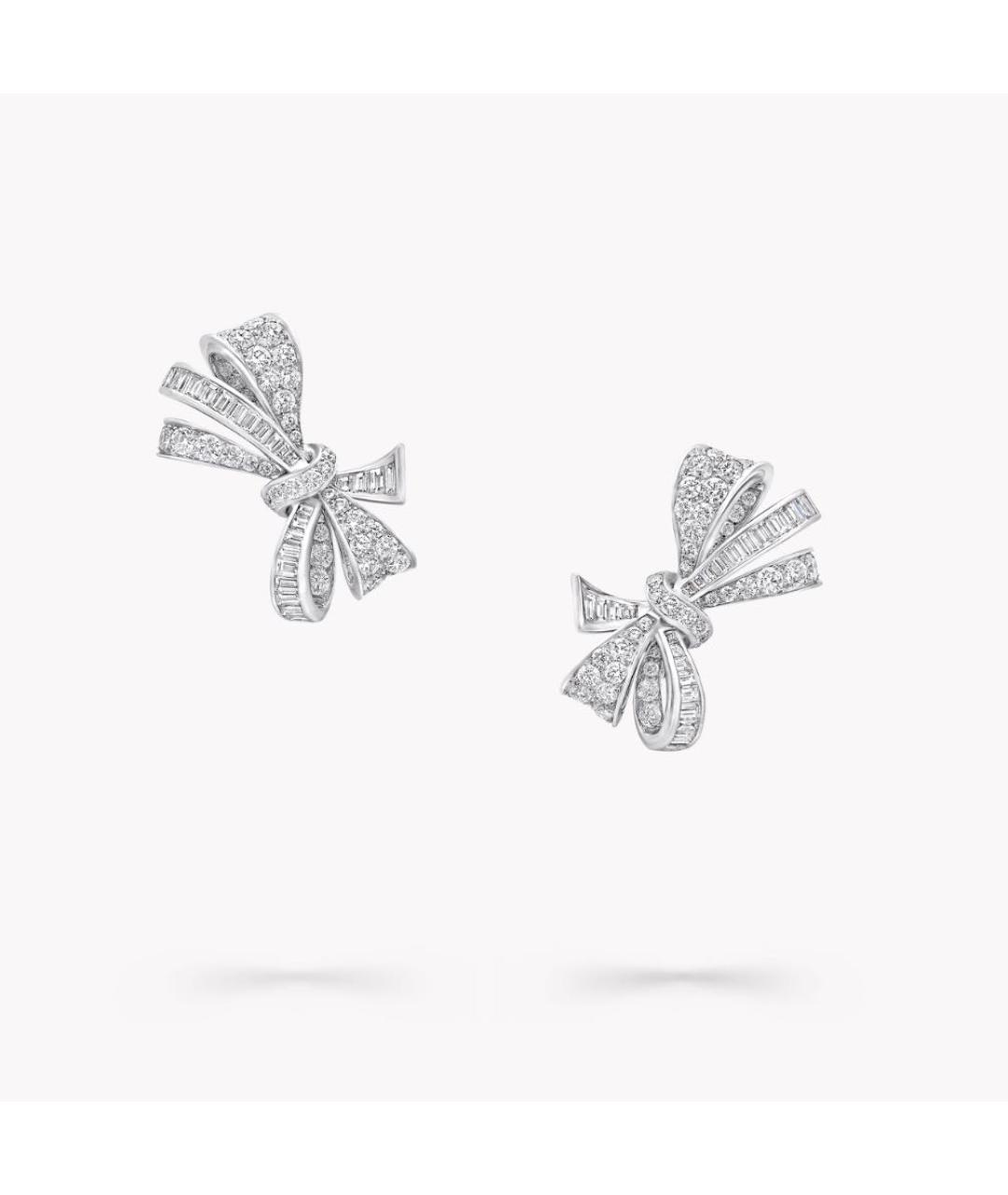 GRAFF Серебряные платиновые серьги, фото 4