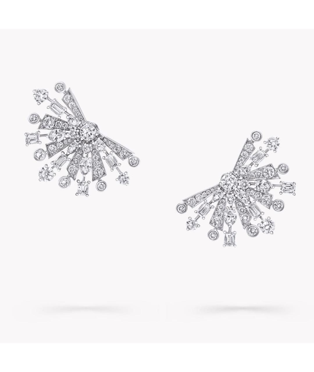 GRAFF Серебряные платиновые серьги, фото 4