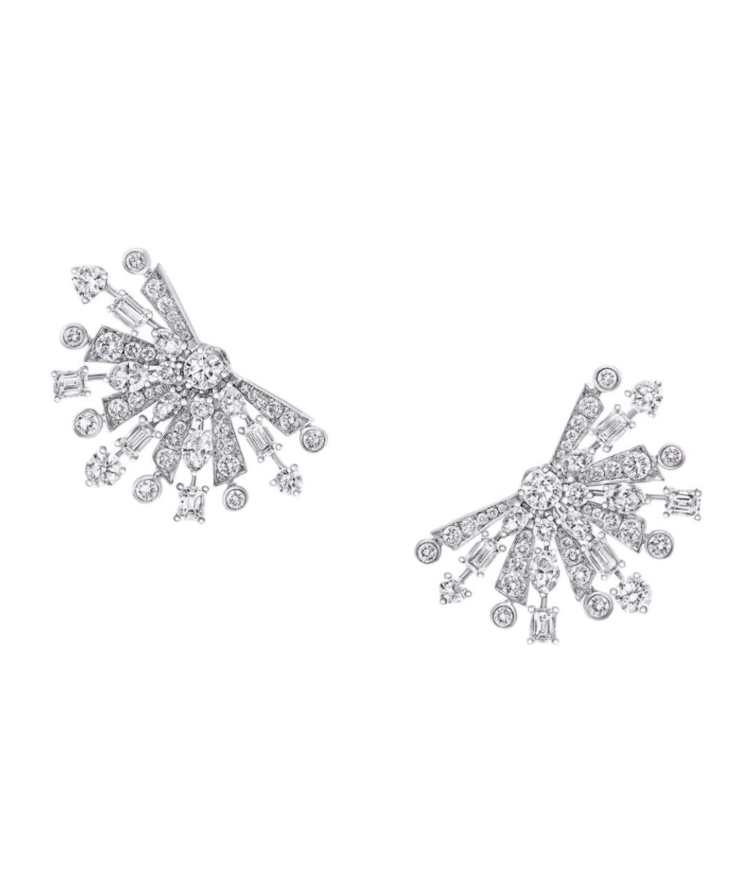 GRAFF Серебряные платиновые серьги, фото 1