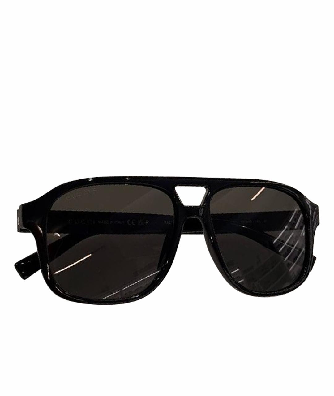 GUCCI Черные пластиковые солнцезащитные очки, фото 1