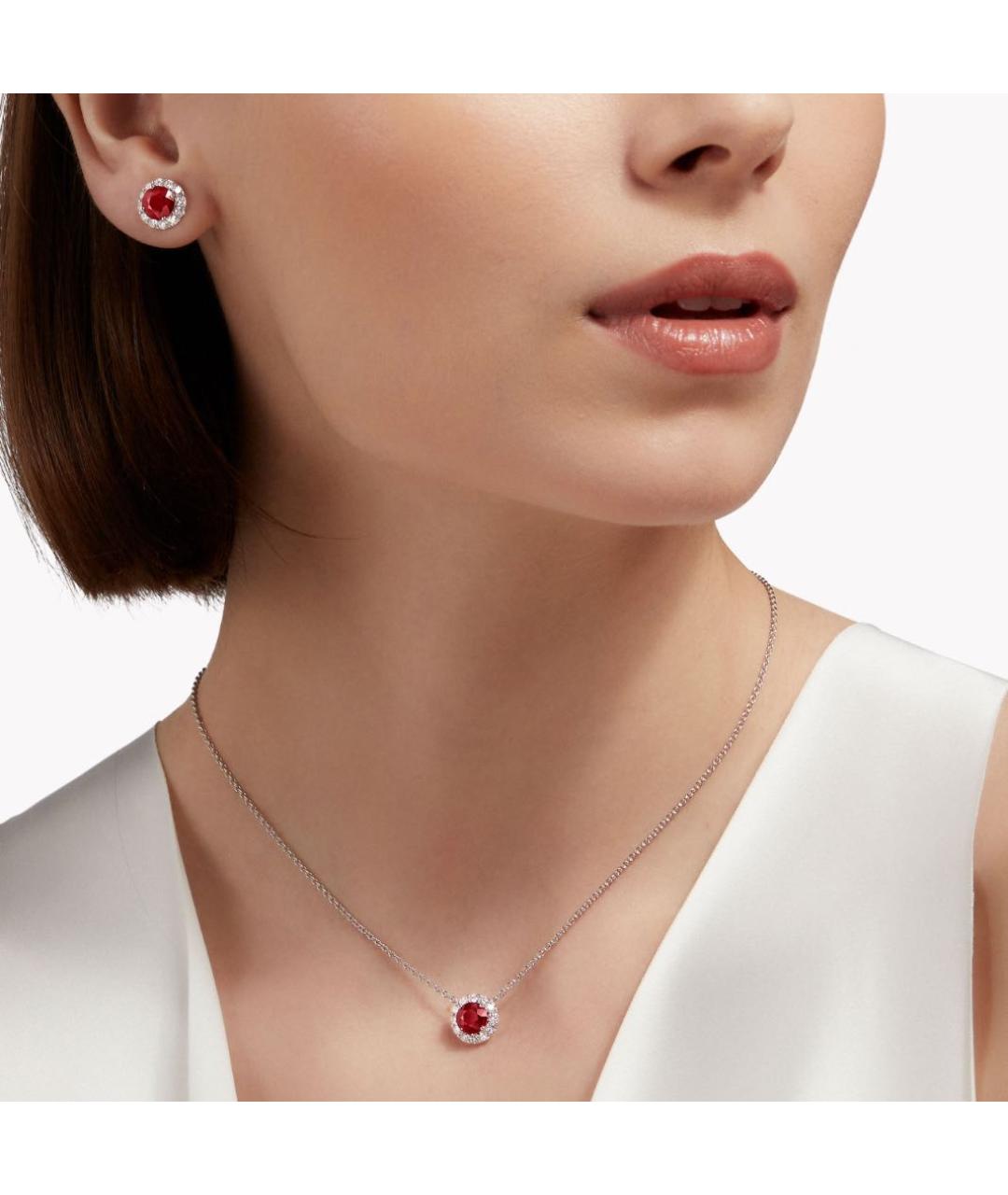 GRAFF Красные платиновые серьги, фото 2