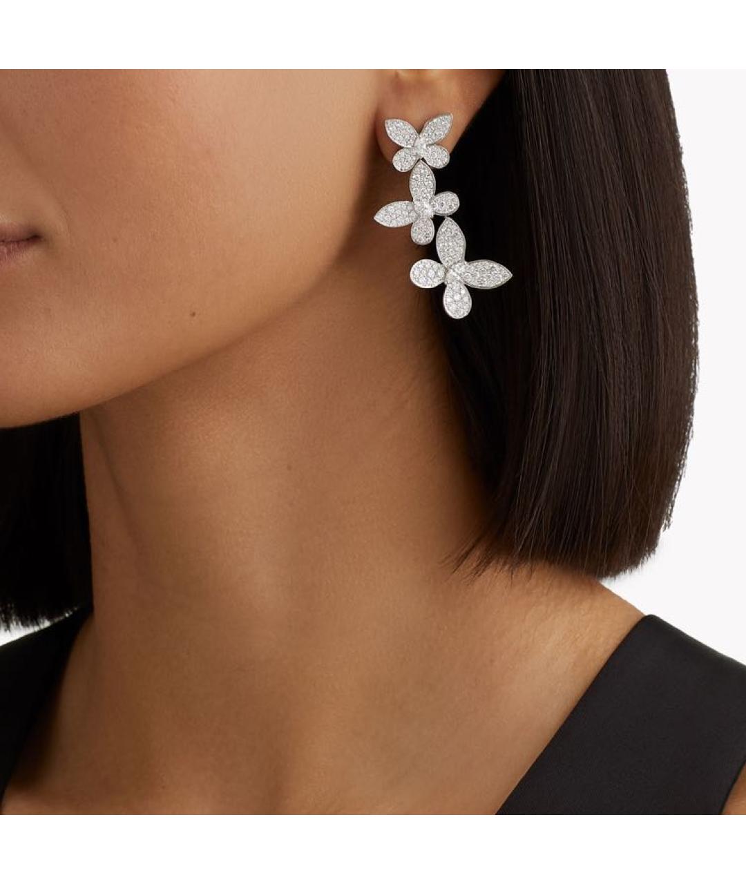 GRAFF Серебряные платиновые серьги, фото 2