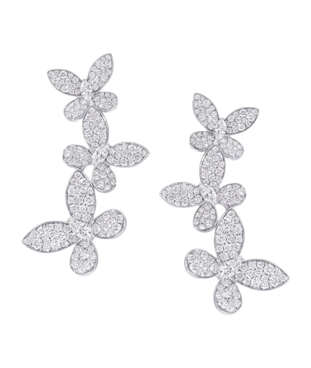 GRAFF Серебряные платиновые серьги, фото 1