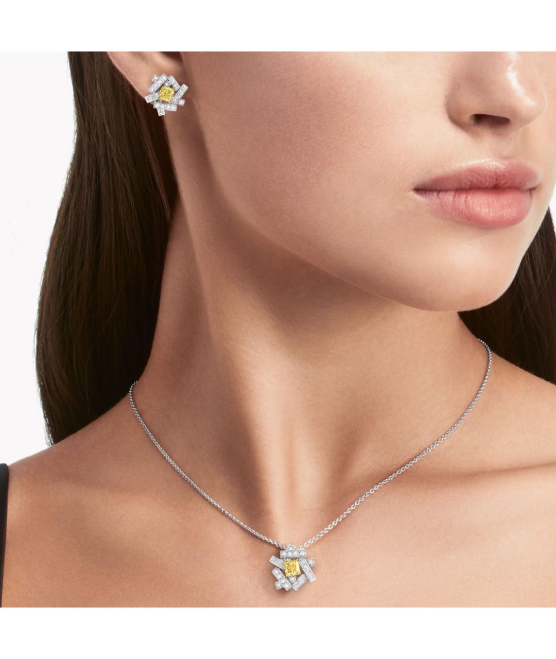 GRAFF Серебряные серьги из белого золота, фото 2