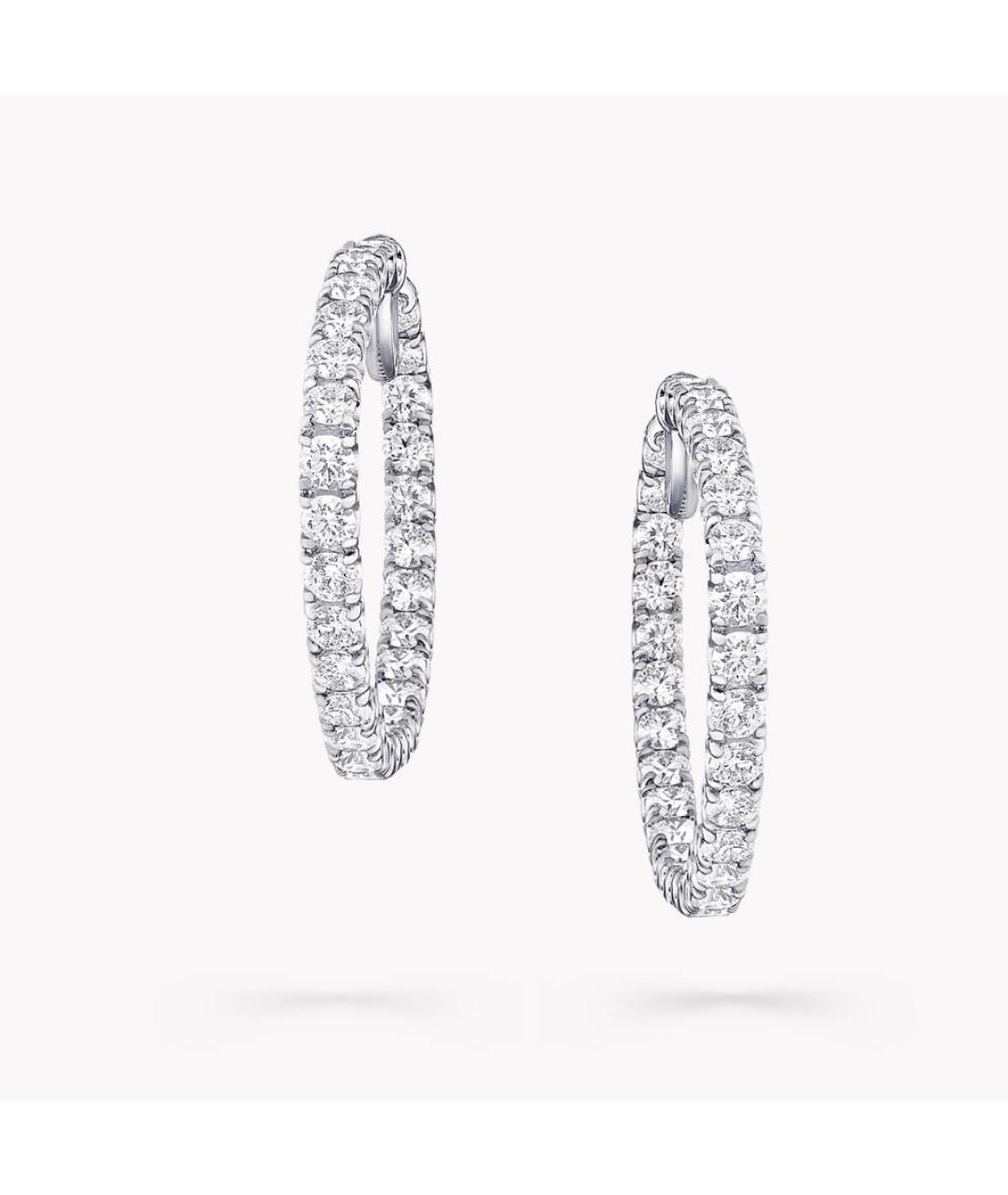 GRAFF Серебряные серьги из белого золота, фото 2