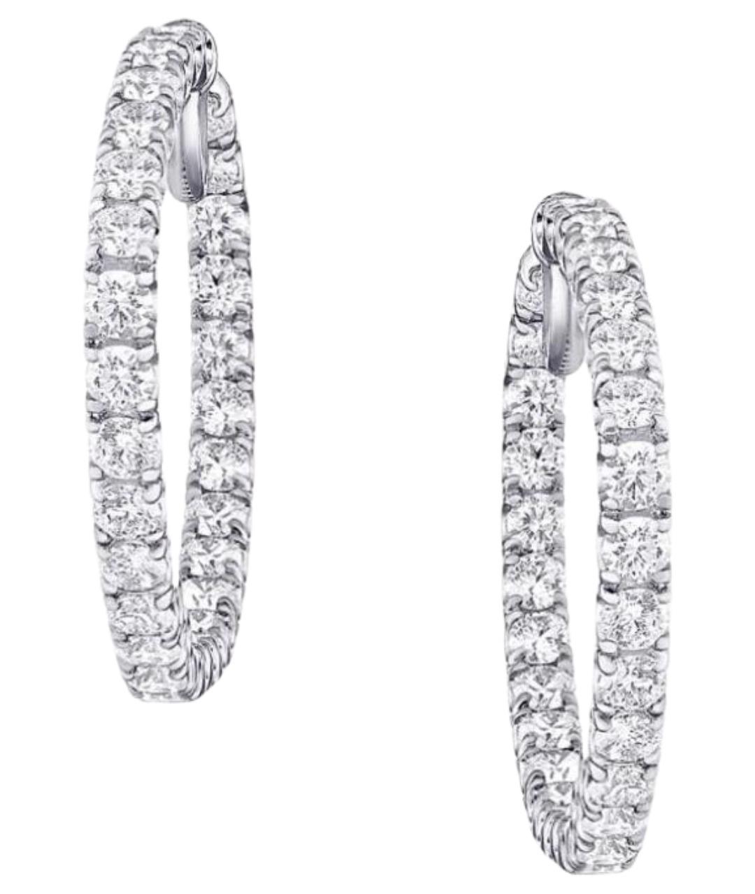 GRAFF Серебряные серьги из белого золота, фото 1