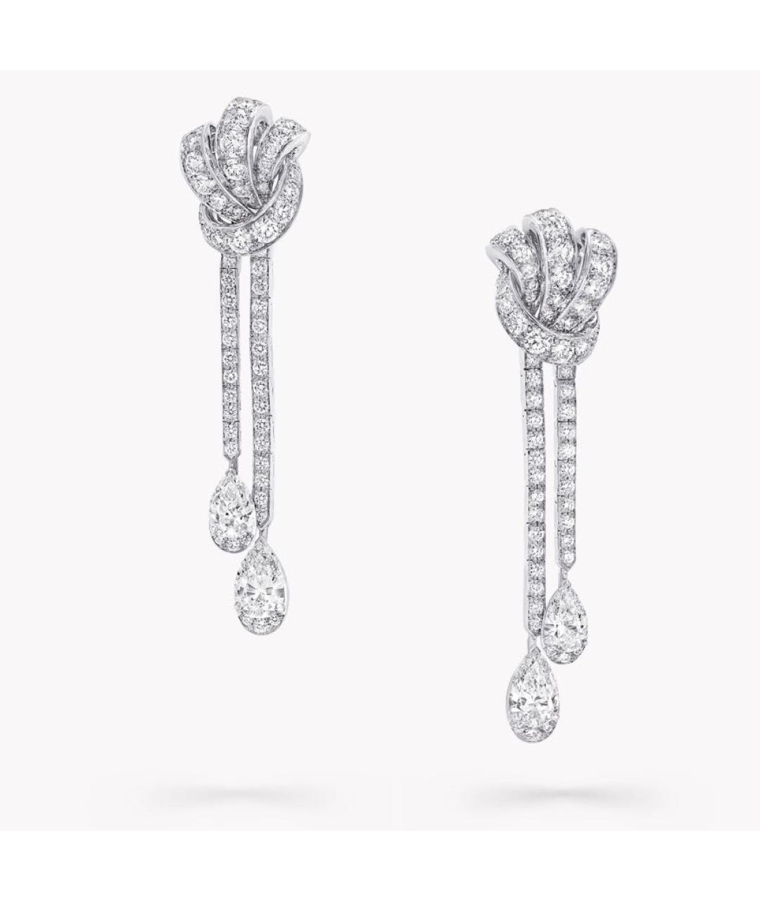 GRAFF Серебряные платиновые серьги, фото 4