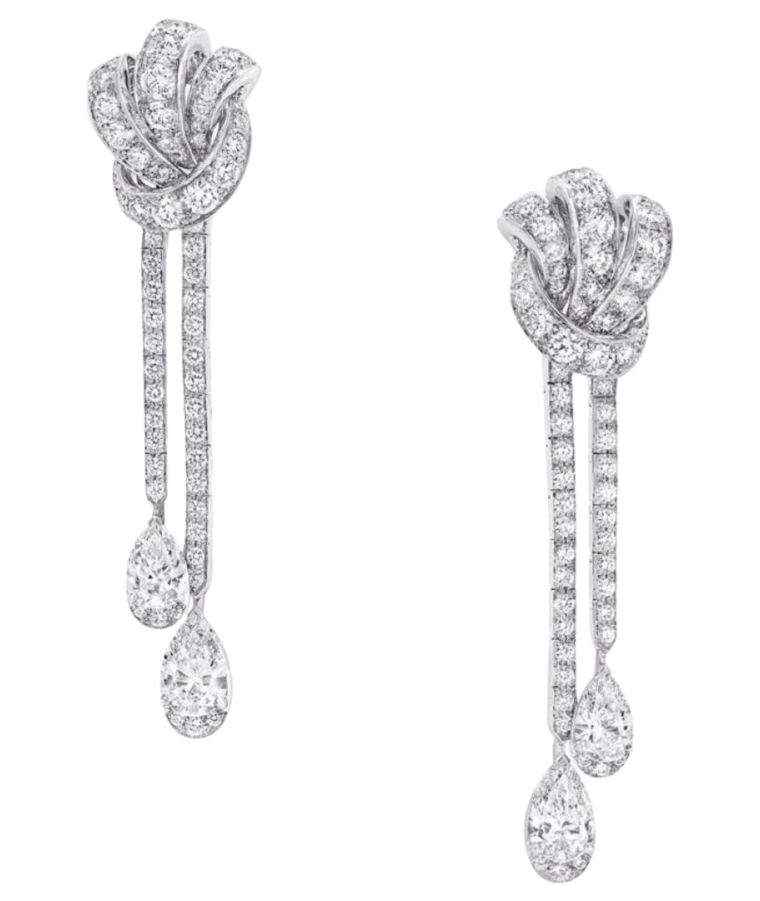 GRAFF Серебряные платиновые серьги, фото 1