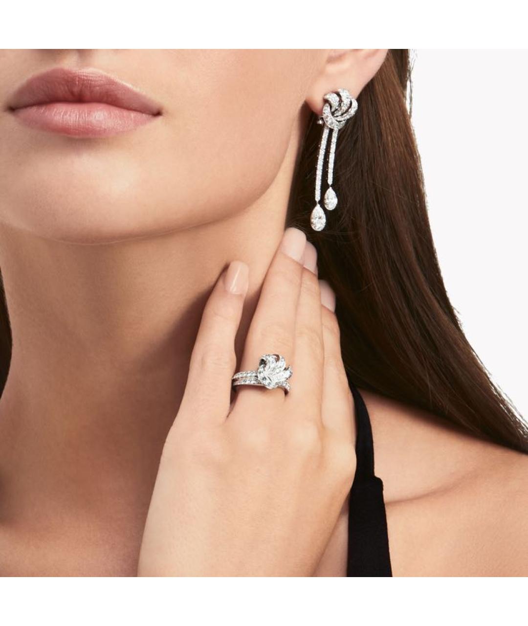 GRAFF Серебряные платиновые серьги, фото 2