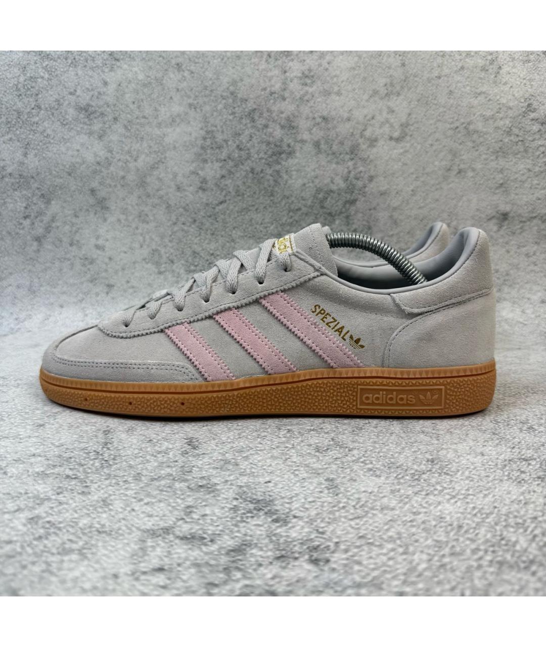 ADIDAS Серые замшевые низкие кроссовки / кеды, фото 2