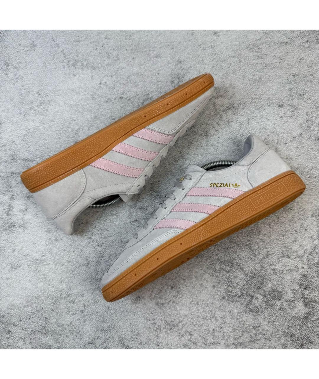 ADIDAS Серые замшевые низкие кроссовки / кеды, фото 4