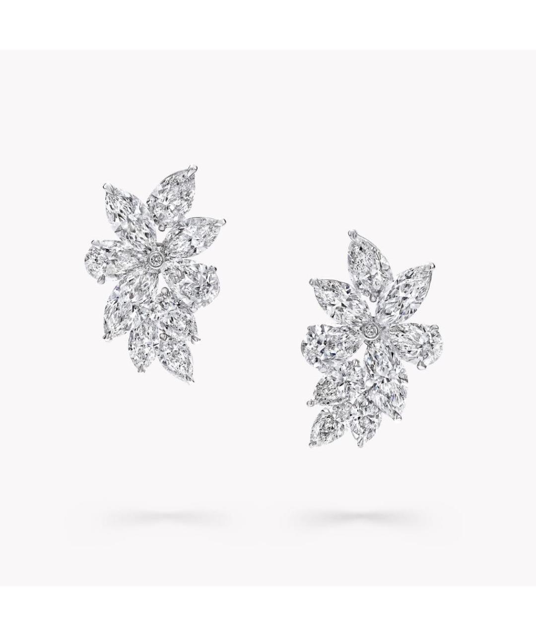 GRAFF Серебряные платиновые серьги, фото 4