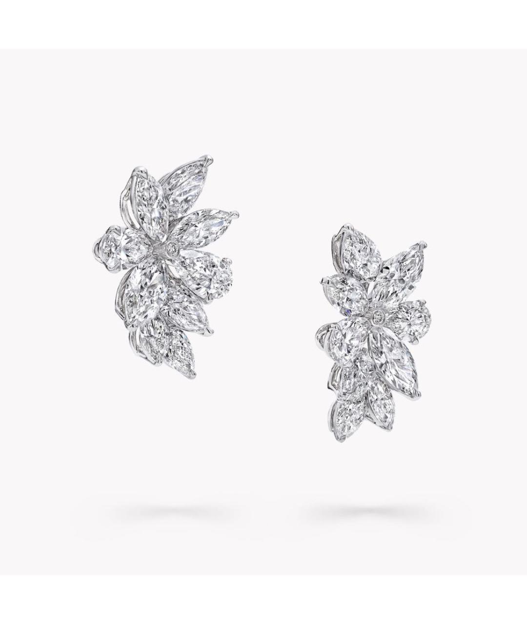 GRAFF Серебряные платиновые серьги, фото 3