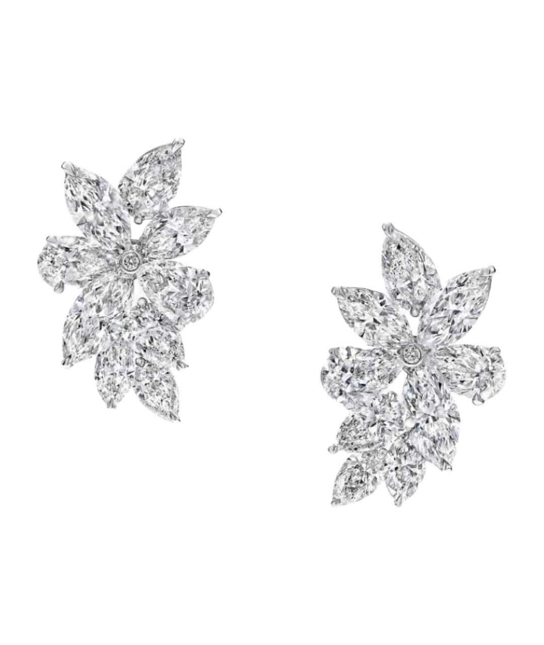 GRAFF Серебряные платиновые серьги, фото 1