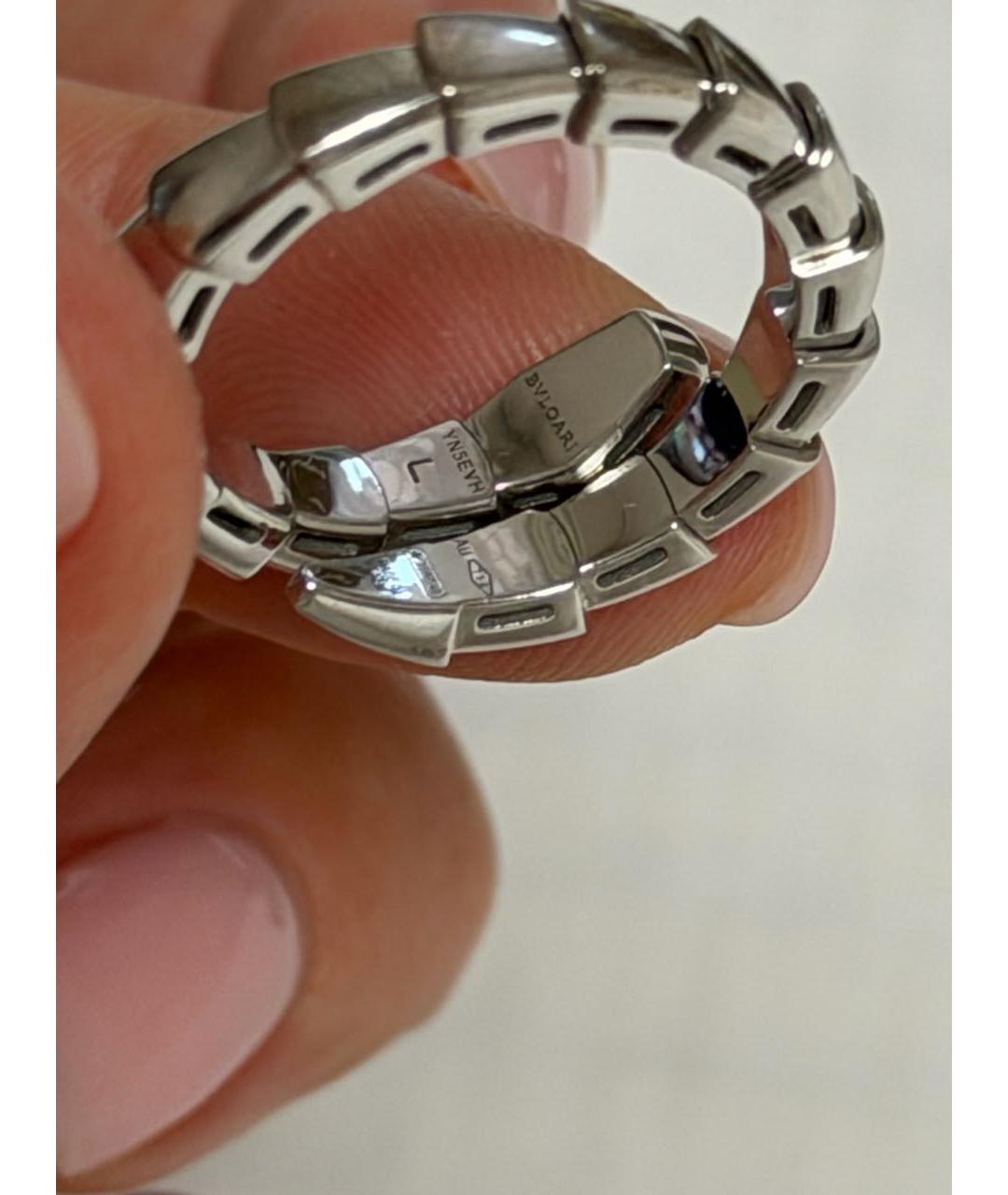 BVLGARI Серебряное кольцо из белого золота, фото 3