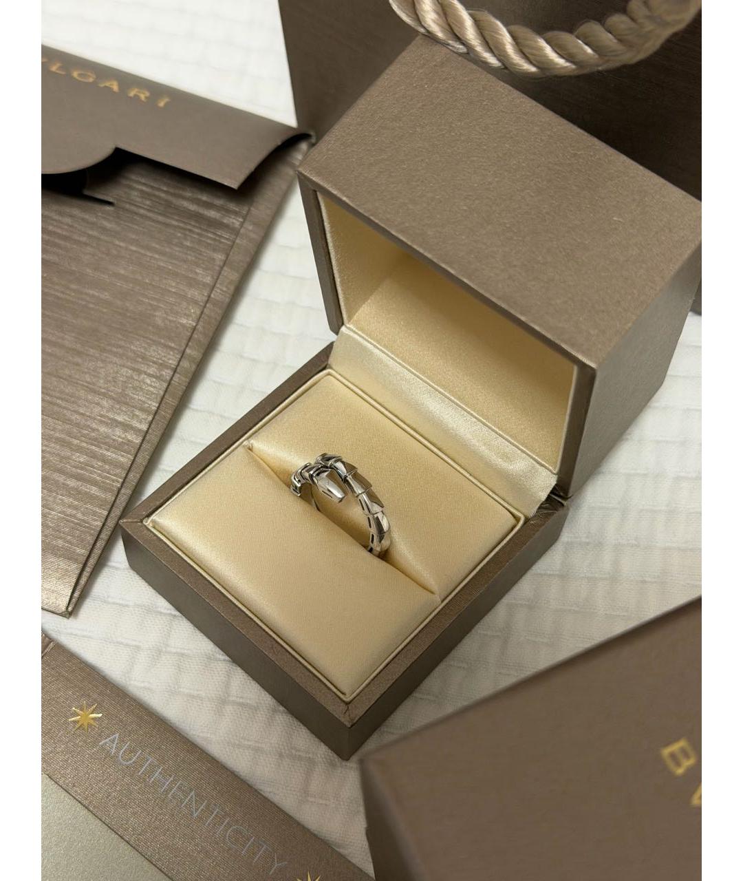 BVLGARI Серебряное кольцо из белого золота, фото 6
