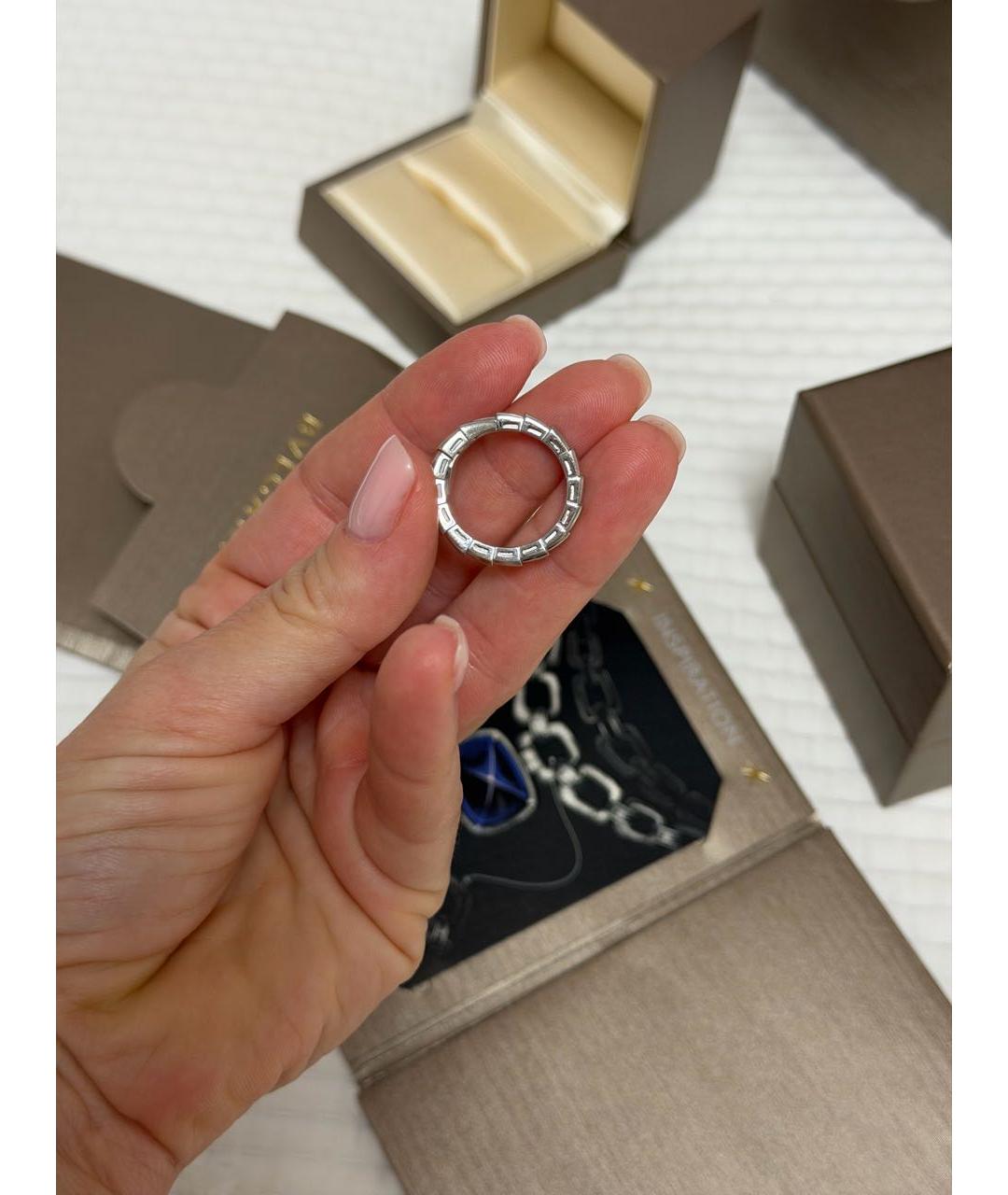BVLGARI Серебряное кольцо из белого золота, фото 2