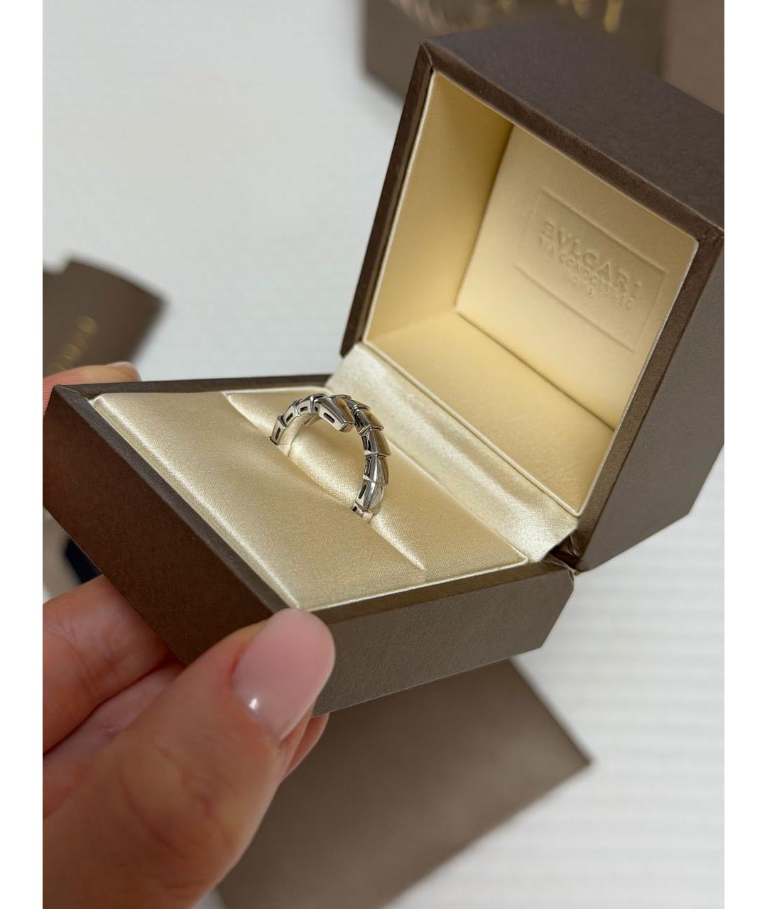 BVLGARI Серебряное кольцо из белого золота, фото 4