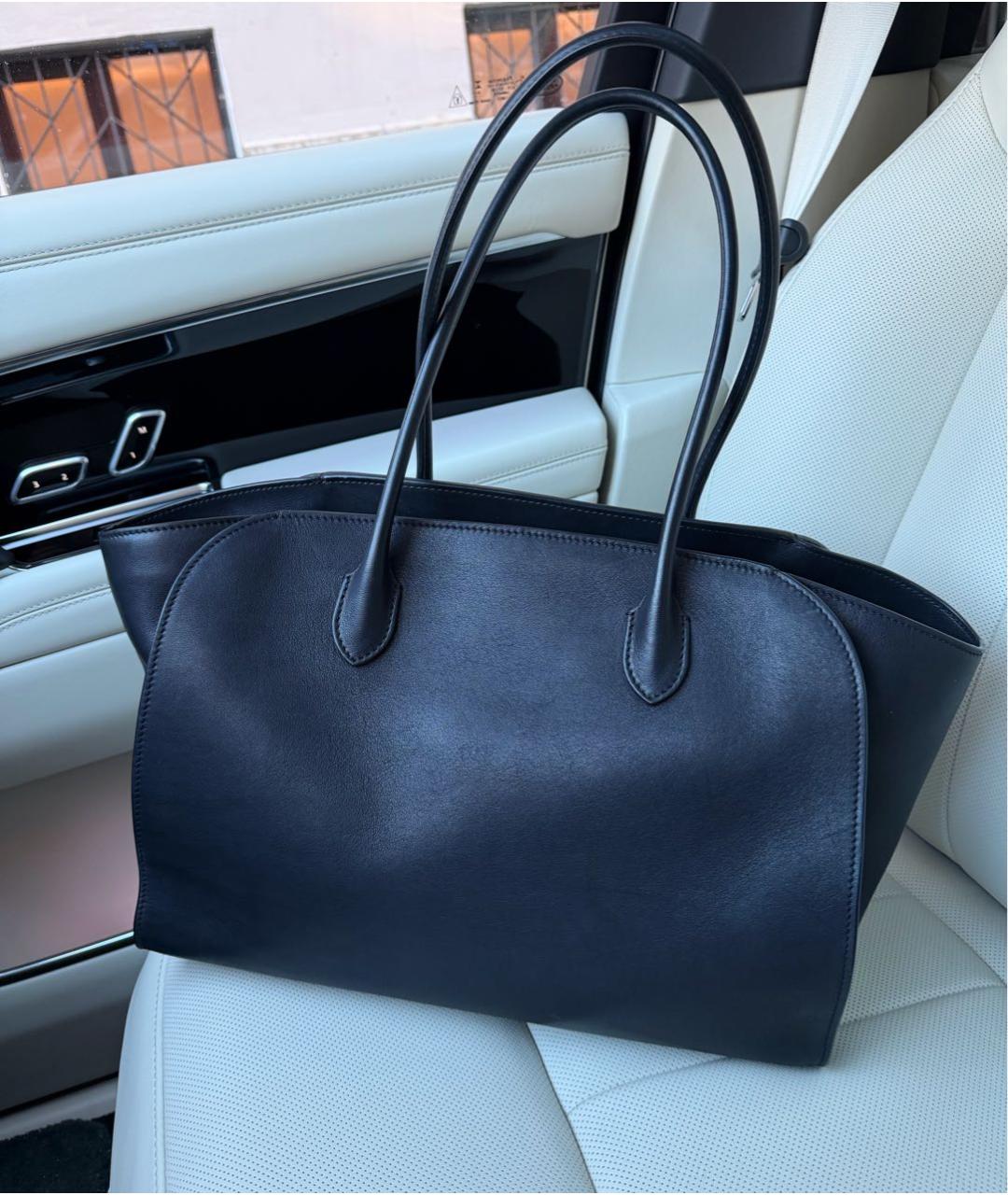 THE ROW Черная кожаная сумка тоут, фото 2