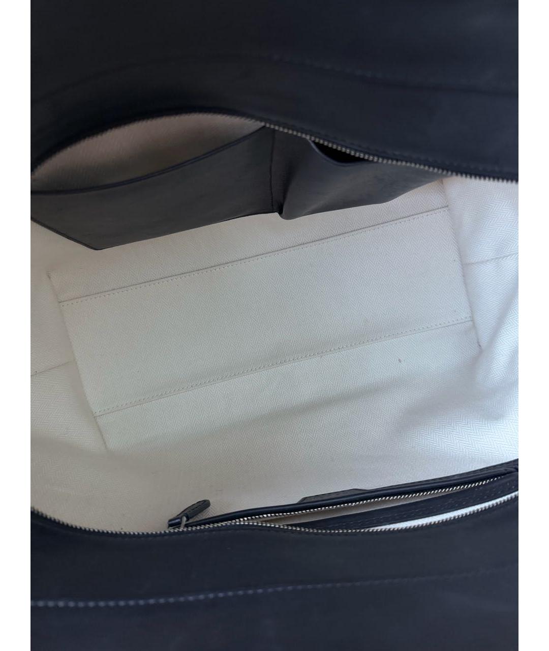 THE ROW Черная кожаная сумка тоут, фото 7