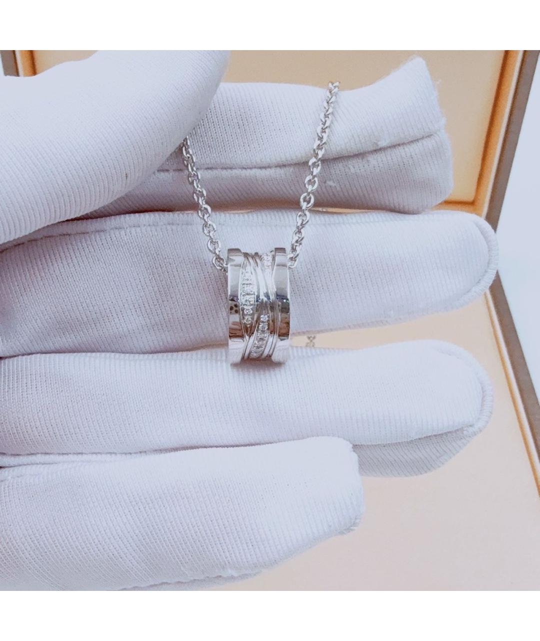 BVLGARI Серебряное колье из белого золота, фото 4