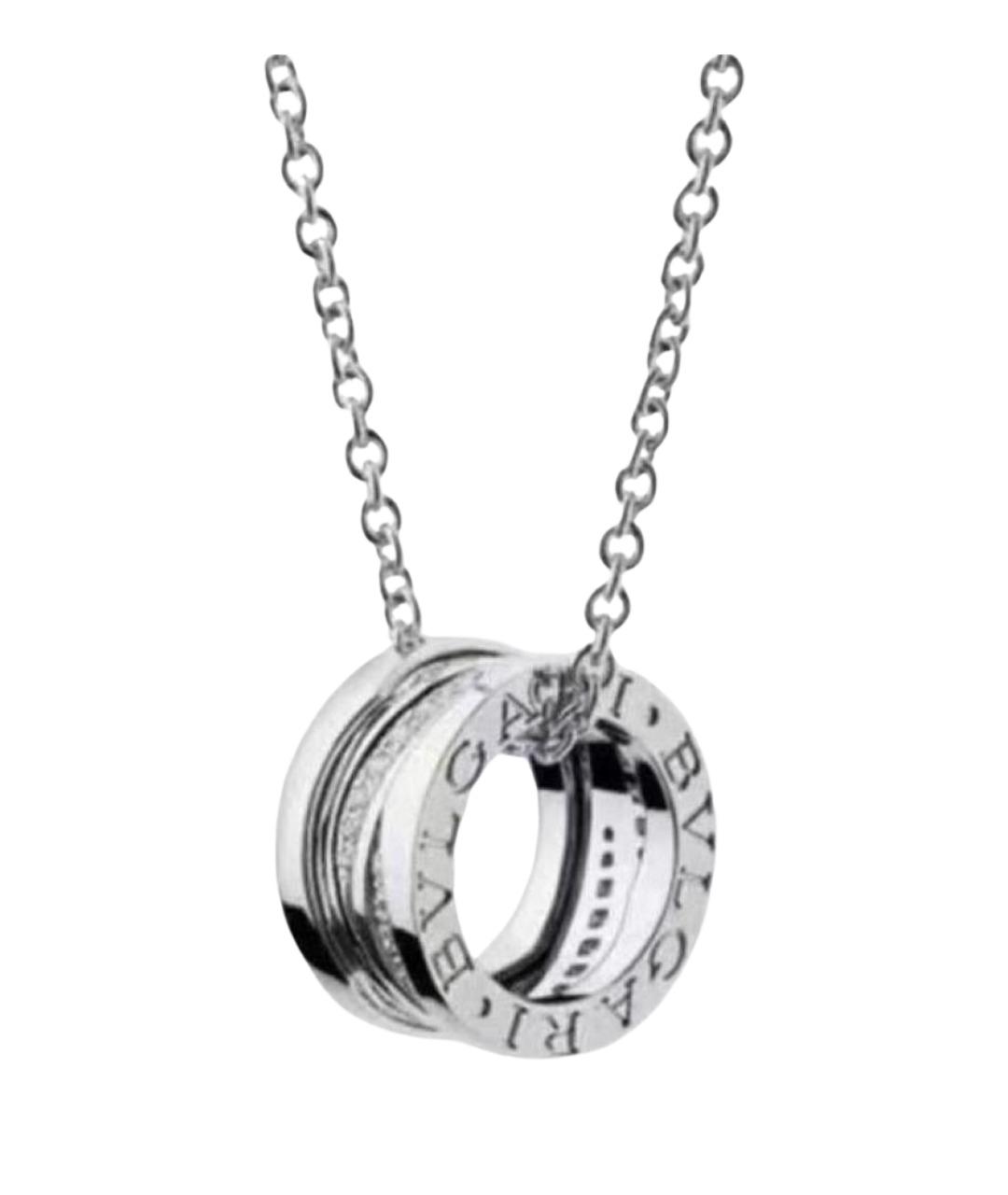 BVLGARI Серебряное колье из белого золота, фото 1