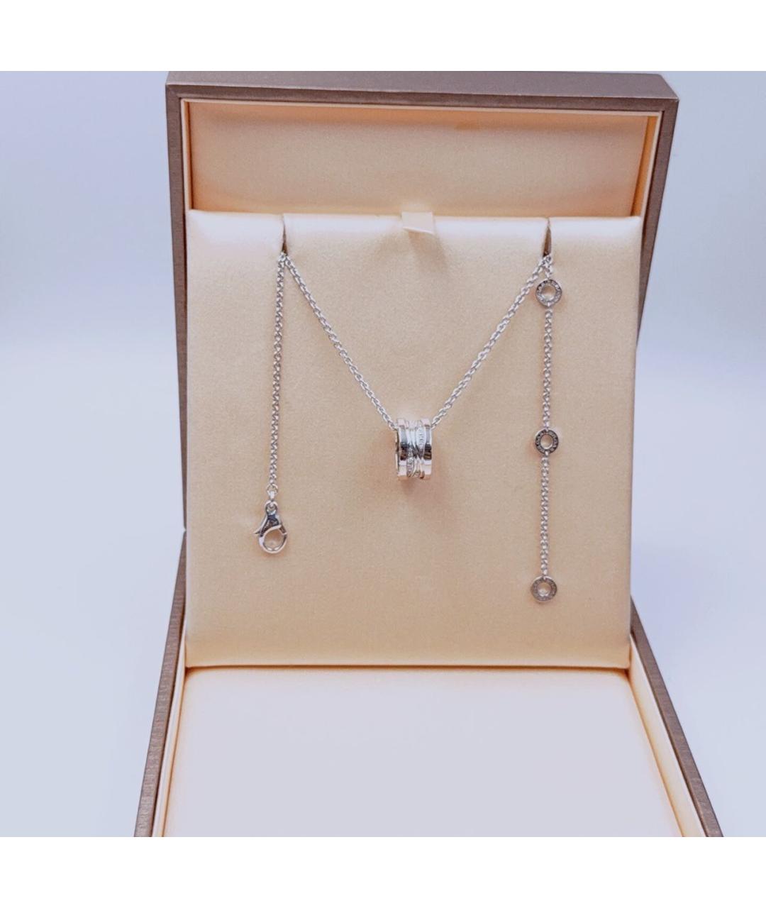 BVLGARI Серебряное колье из белого золота, фото 2
