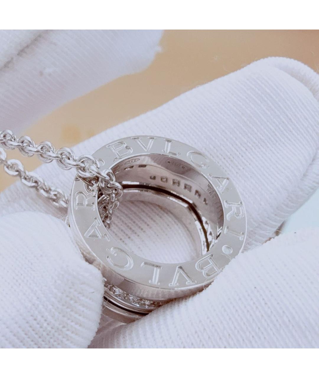 BVLGARI Серебряное колье из белого золота, фото 5