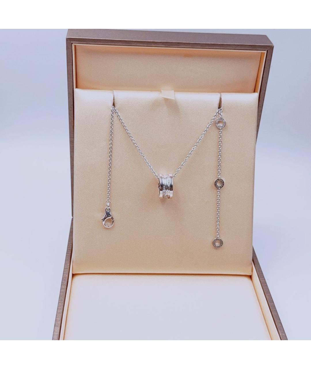 BVLGARI Серебряное колье из белого золота, фото 3