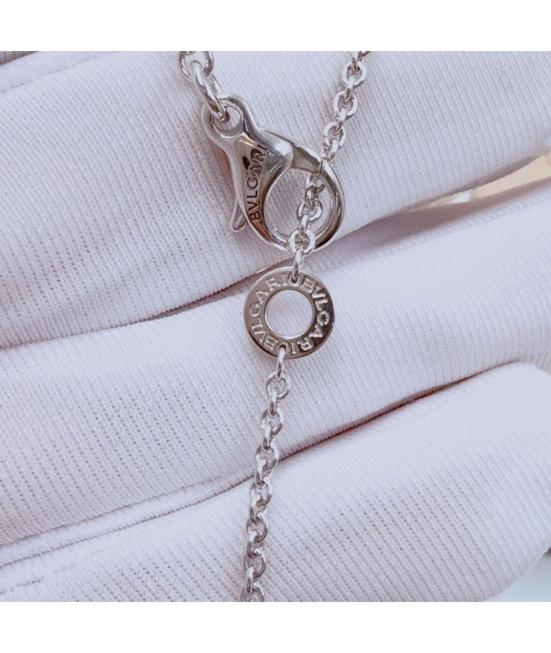 BVLGARI Серебряное колье из белого золота, фото 6