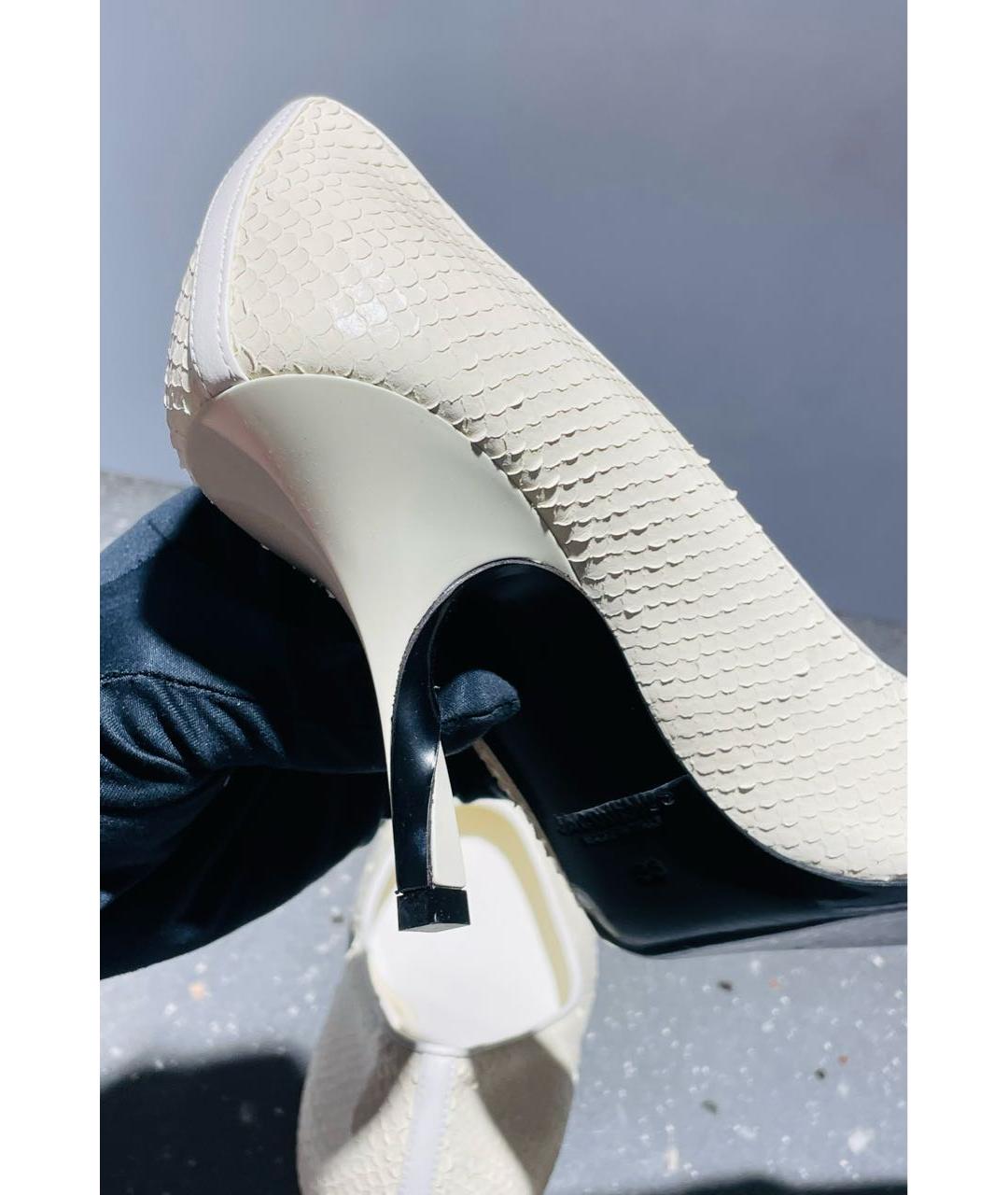 JACQUEMUS Бежевые кожаные туфли, фото 5