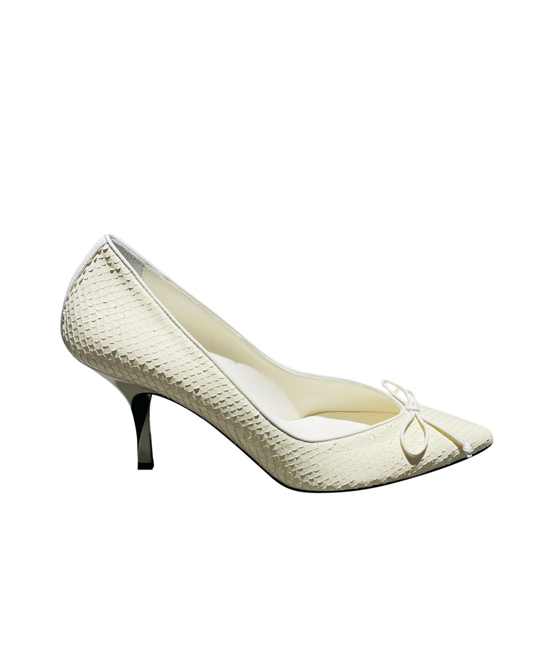 JACQUEMUS Бежевые кожаные туфли, фото 1