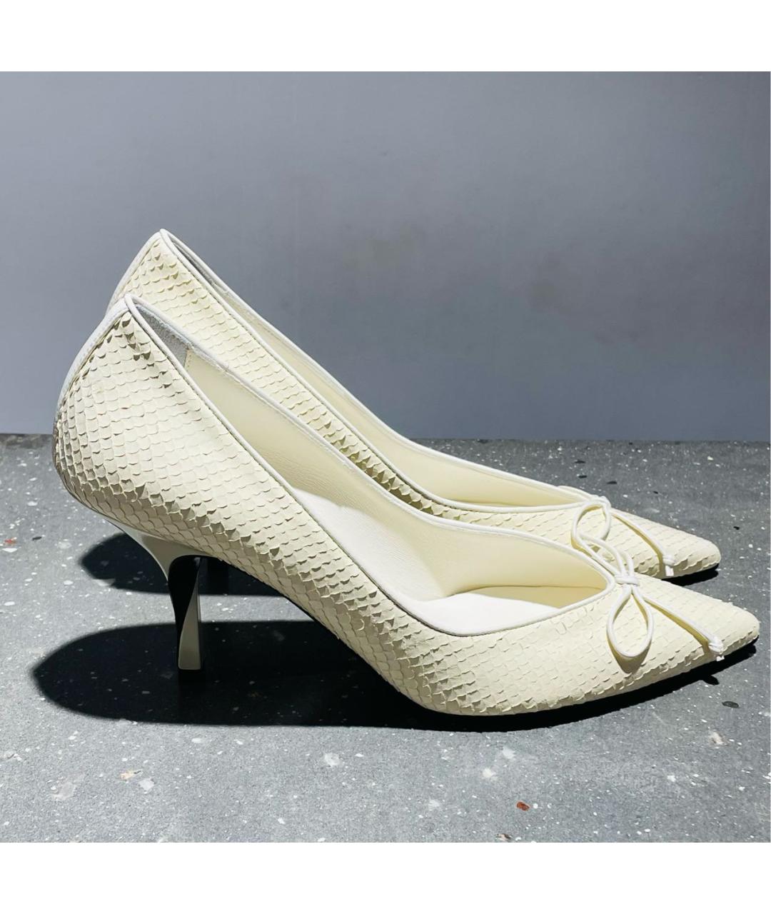 JACQUEMUS Бежевые кожаные туфли, фото 9