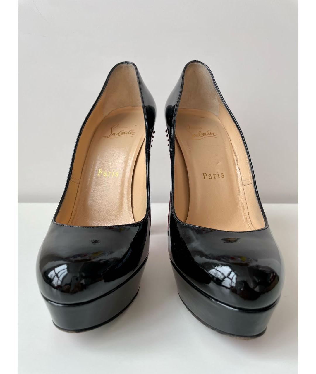 CHRISTIAN LOUBOUTIN Черные туфли из лакированной кожи, фото 2