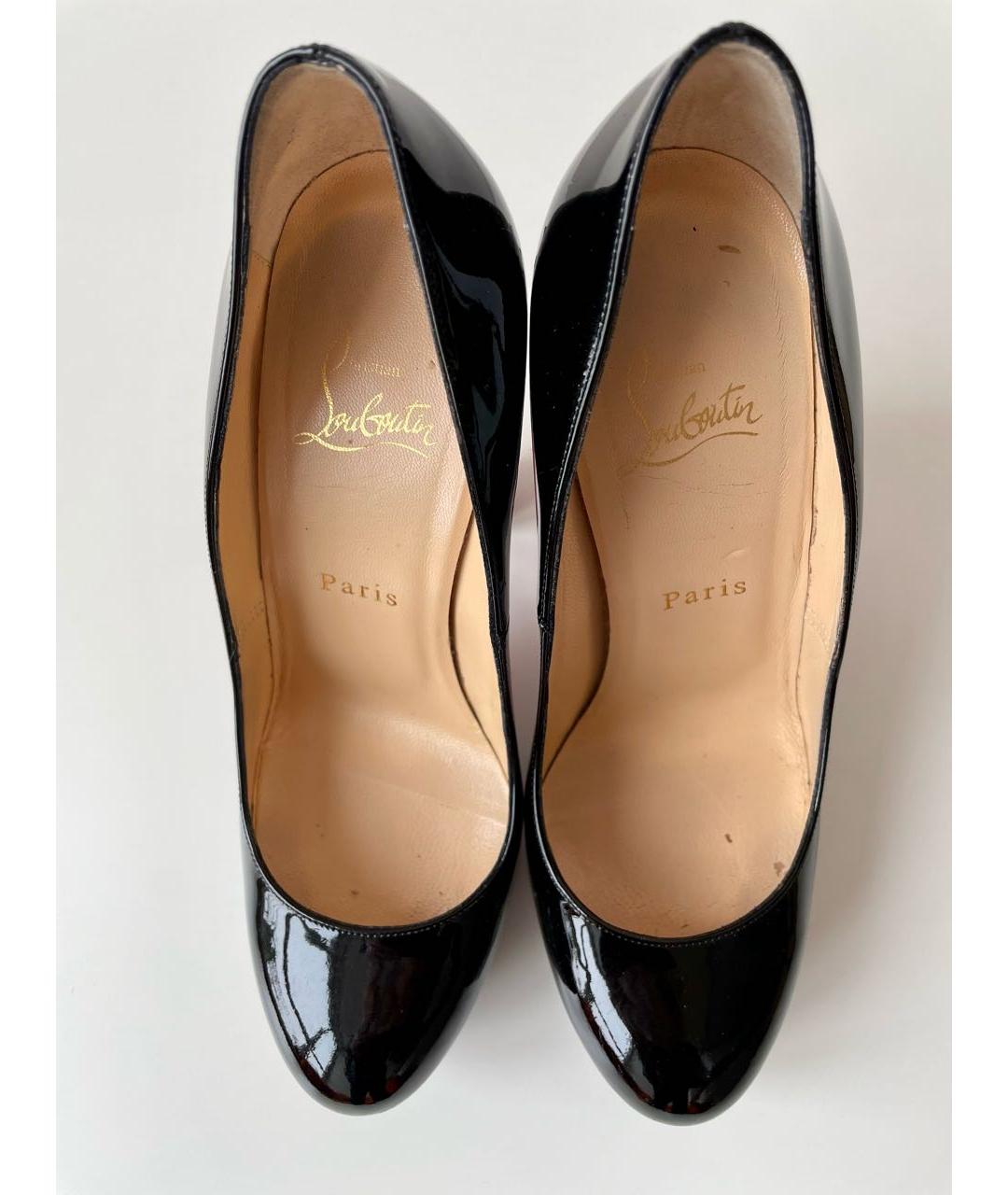 CHRISTIAN LOUBOUTIN Черные туфли из лакированной кожи, фото 3