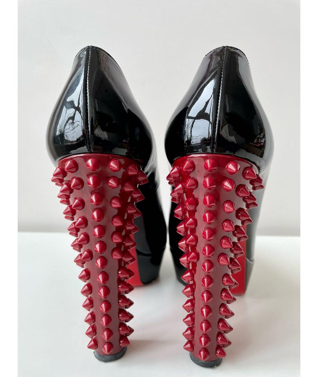 CHRISTIAN LOUBOUTIN Черные туфли из лакированной кожи, фото 4