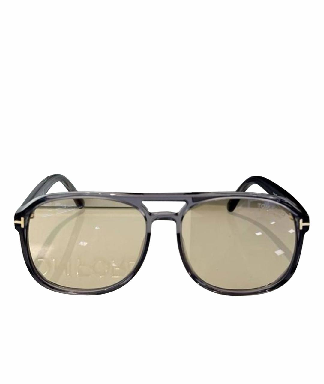 TOM FORD Серые пластиковые солнцезащитные очки, фото 1