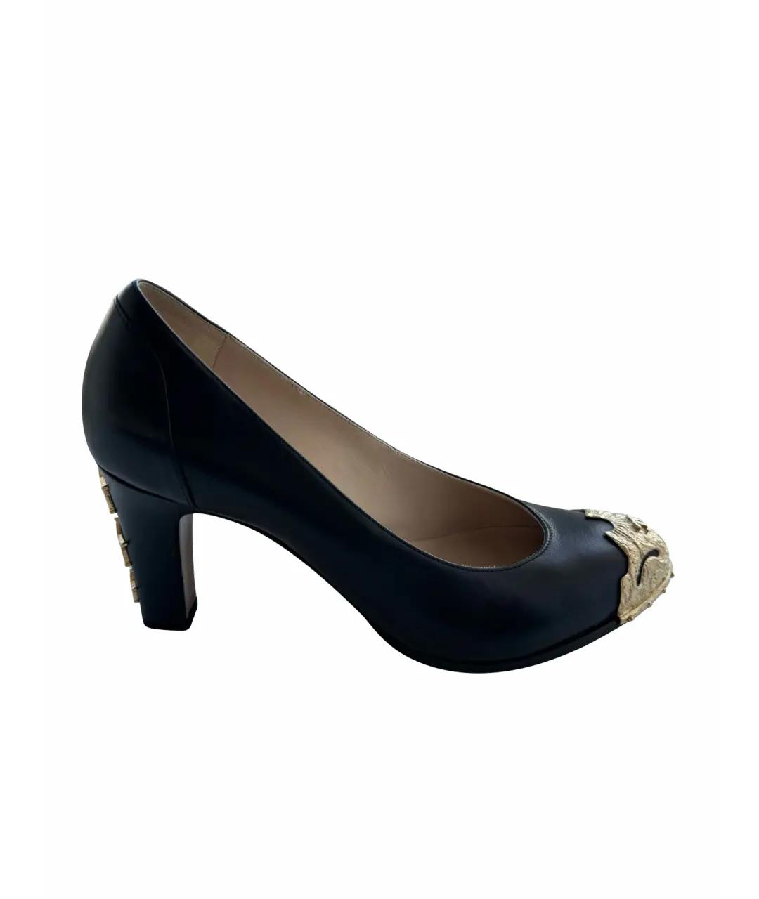 CHANEL Черные кожаные туфли, фото 1